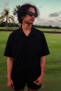 Statement Button-Up - Blackout